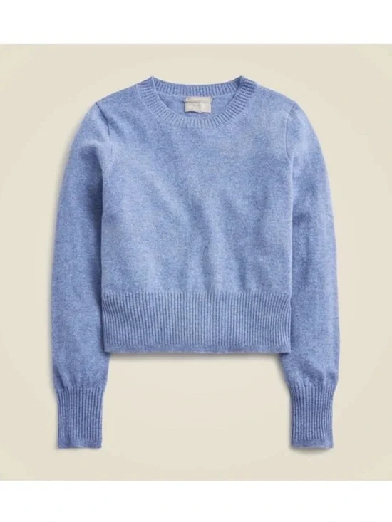 J. Crew Cashmere shrunken crewneck sweater