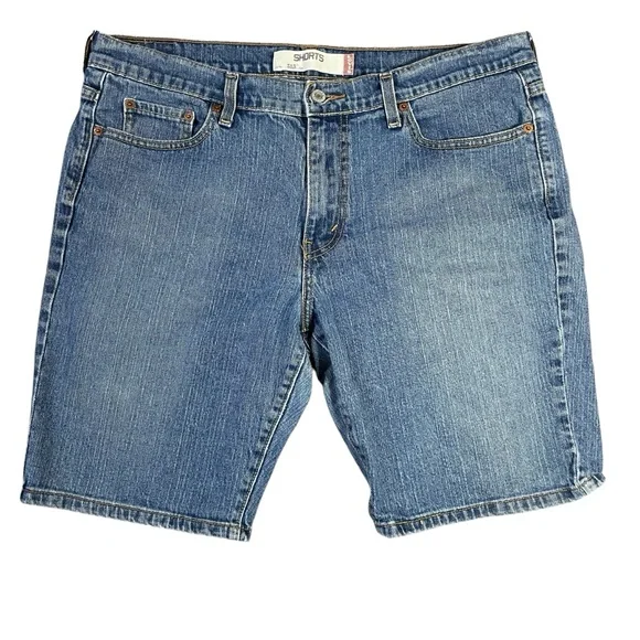 Levi’s 515 Denim Shorts Size 16 Blue Mid Rise Jean Shorts Casual Summer