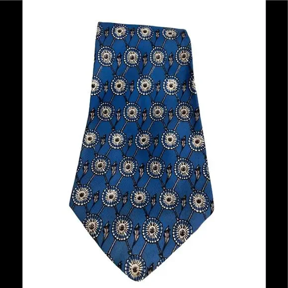 Vintage Van Heusen Van Cruise Blue Tie With Original Tags New Old Stock Rayon
