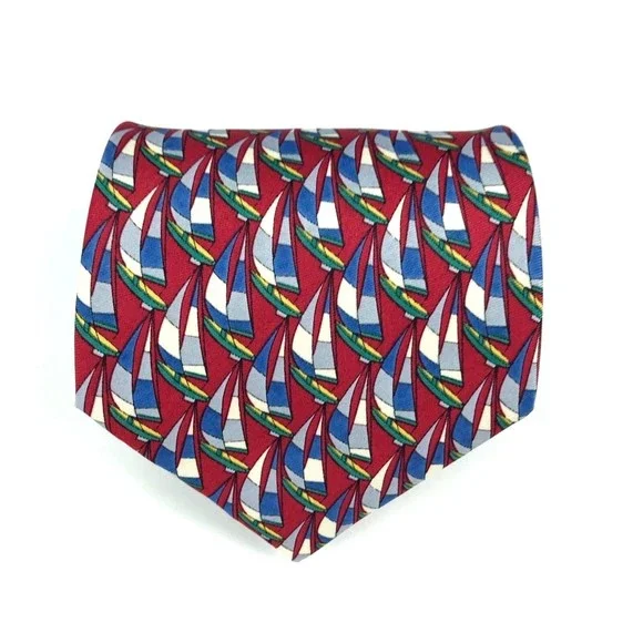 Utopia Men's Tie Handmade Colorful Sailboat Boat Nautical Novelty Necktie 56