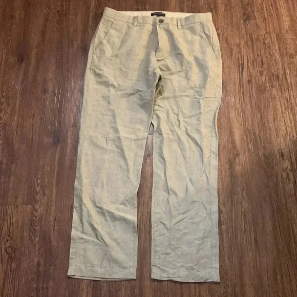 Banana Republic Kentfield Pant Men’s Seersucker Linen Size 33x30