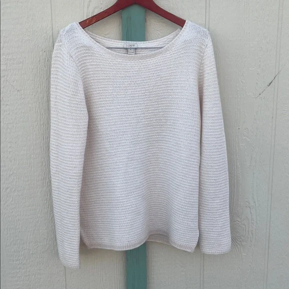 J. Crew Textured Merino Wool Blend Sweater Medium