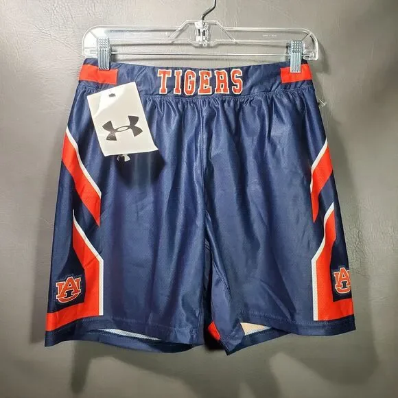 Under Armour Auburn Tigers Reflex Basketball Game Short Womens S Navy UK032SW
