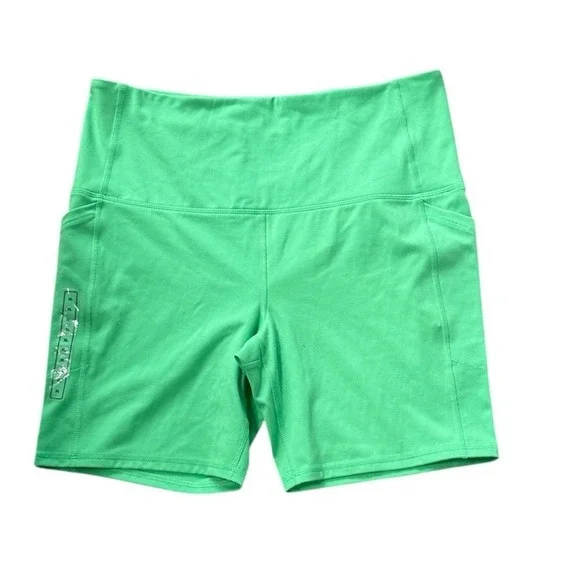DSG‎ Women's Momentum Ultra High Rise Slime Green Bike Shorts XL NWT