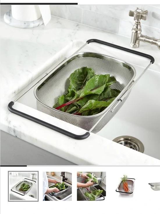 Crate & Barrel Adjustable Over-Sink Colander