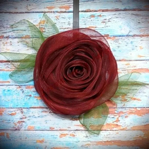 Wreath Dark Red Rose Floral Wreath