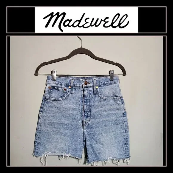 MADEWELL DIY Cut Shorts | Size 26 | Light Wash | Like New Condition Denim