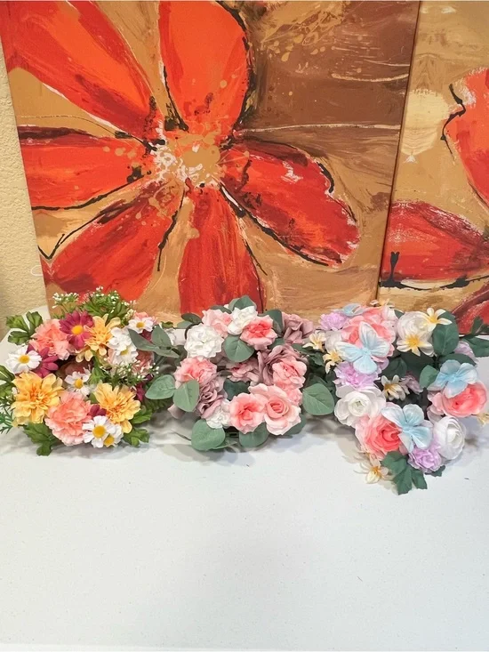 Michael's Ashland Mini floral wreaths (set of 6, 2 of each shown)