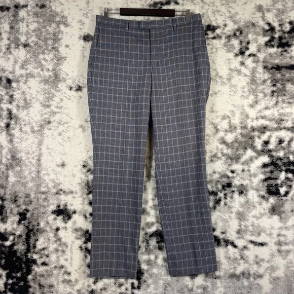 Banana Republic Slim Fit‎ Stretch Pants Mens Size 34x32 Linen Office Career