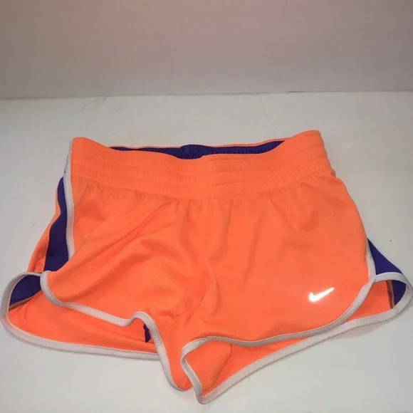 Nike Dri-Fit Running Shorts Orange and Blue