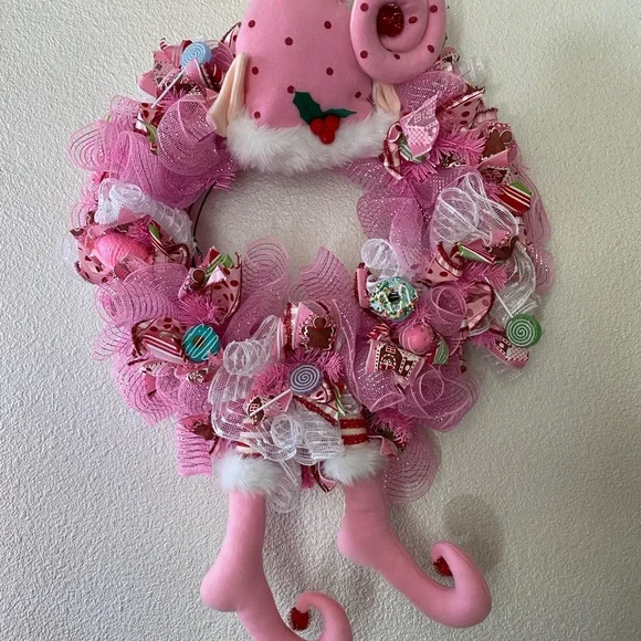 Christmas Candyland wreath decor