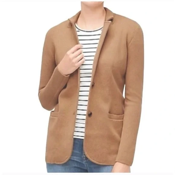 J. Crew Sweater Blazer Tan