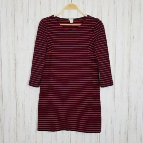 J. Crew Preppy Nautical Breton Striped Shift Dress