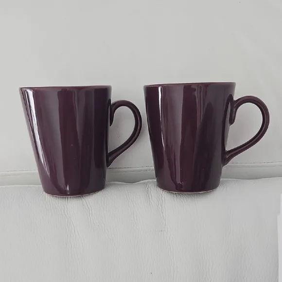 Crate&Barrel Deep Purple Mugs