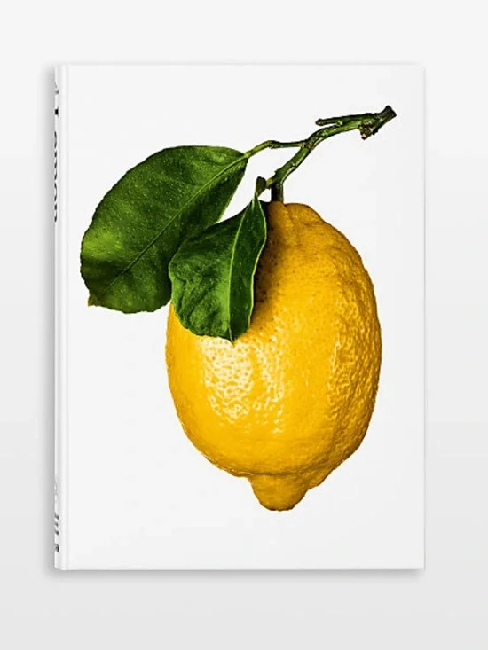 New! 🍋📖✨Crate&Barrel Lemon Hardcover Coffee Table Book