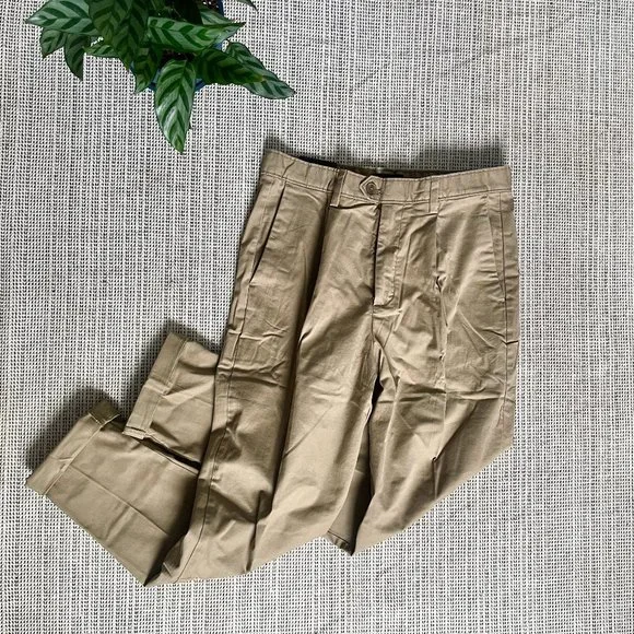NWT Banana Republic Pleated Relaxed Tapered Fit Khakis