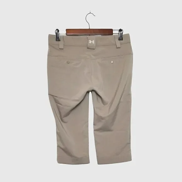 Under Armour Tan Golf Athletic Sports Capris Size 2