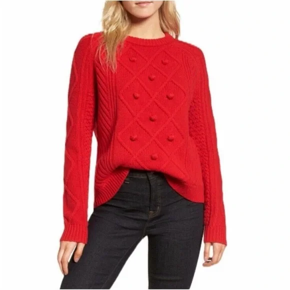 J. Crew Vibrant Red Knitwear