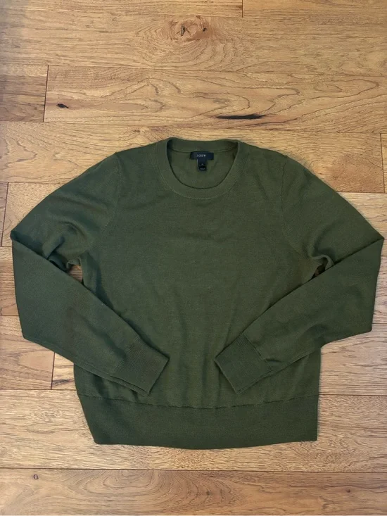 J. Crew Women’s Crewneck Sweater in Olive
