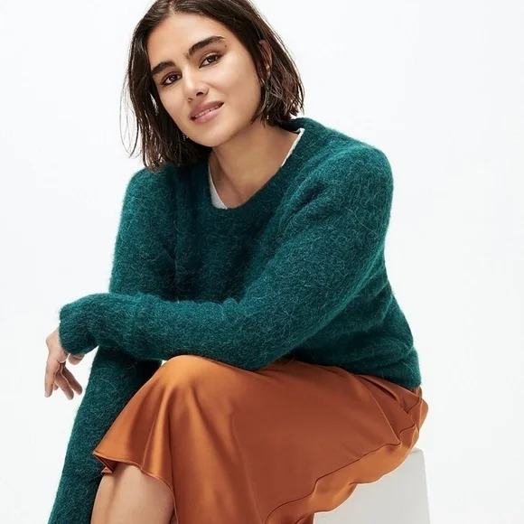 J. Crew Puff-Sleeve Fuzzy Sweater size 2X NWT