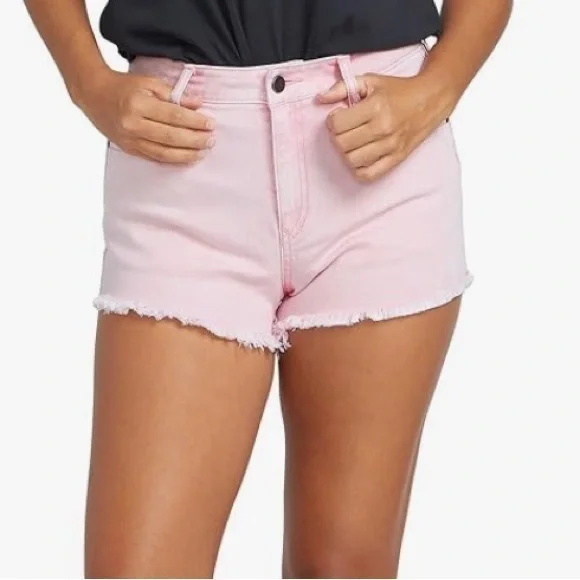 Volcom Pink Denim Women's Shorts