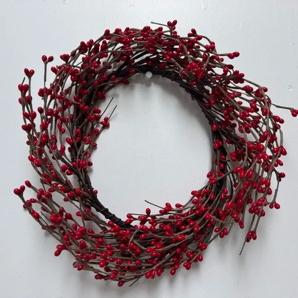 Festive Red Berry Holiday Wreath