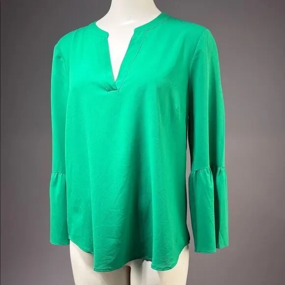 J. Crew Vibrant Green Blouse (rack15)