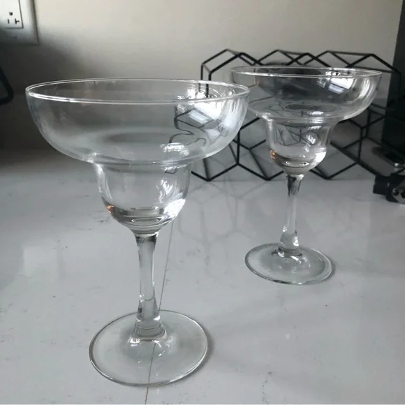 Crate & Barrel margarita glasses