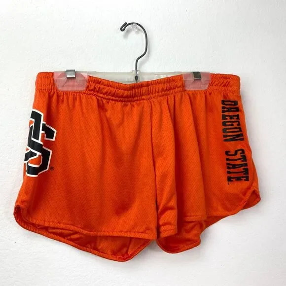 Womens Oregon State University Beavers Orange Shorts Small Sports Colosseum