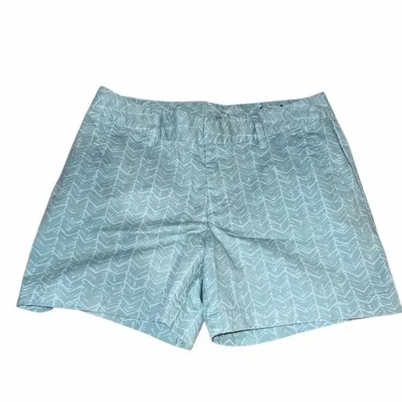 Le Tigre Teal Blue Patterned Shorts- Size 6