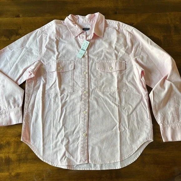J. Crew Light Pink Kids Button-Down Shirt