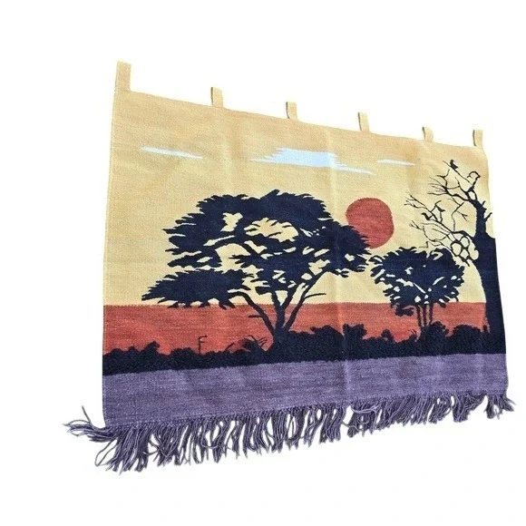 Sunset Wool Tapestry Wall Hanging 48
