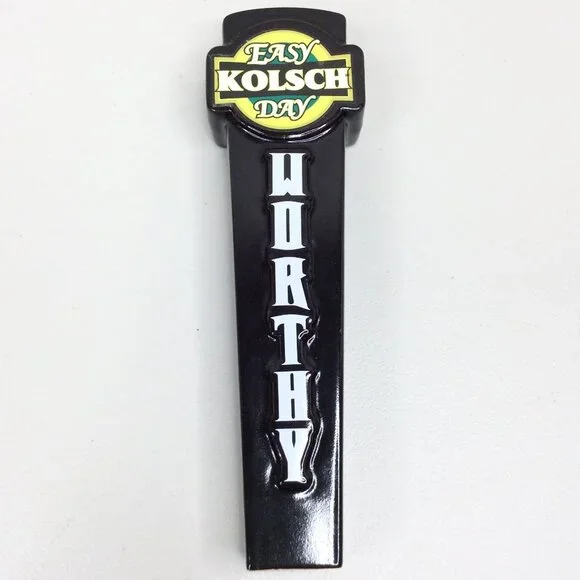 Worthy‎ Brewing Company Easy Day Kolsch Beer Tap Handle 9.5” Tall Bend Oregon