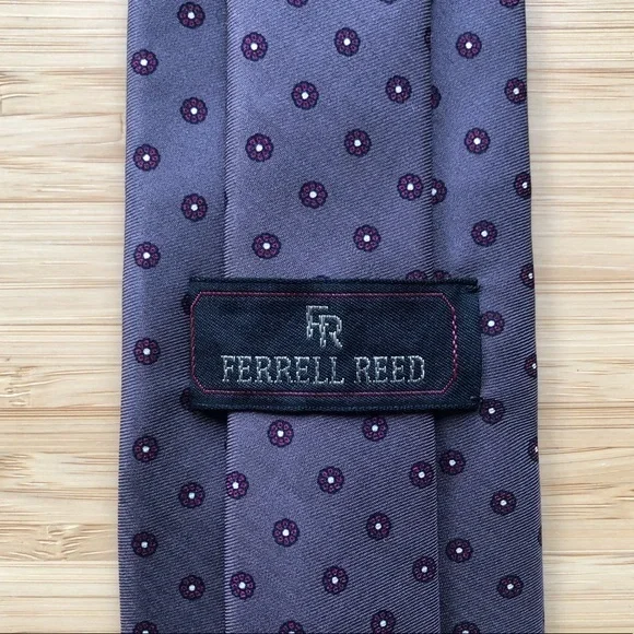 Ferrell Reed silk neck tie