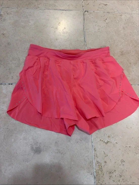 lululemon athletica Coral Pink Layered Athletic Skort