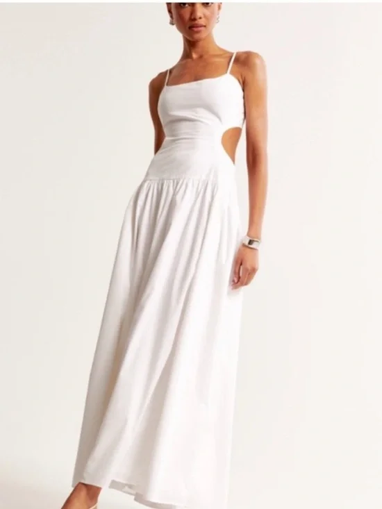 Abercrombie drop waist cutout maxi dress
