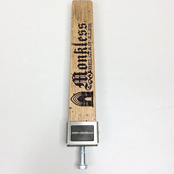 Monkless‎ Belgian Ales Brewing Craft Beer Tap Handle Shepplekofeggan Bend Oregon