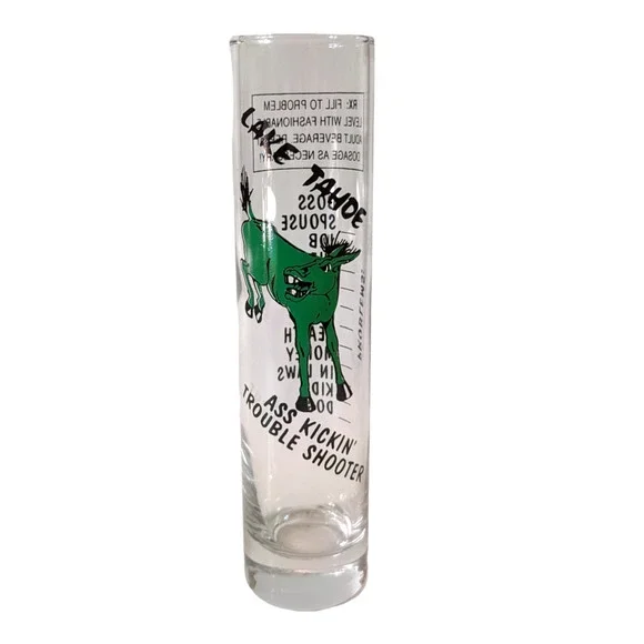 Vintage Lake Tahoe Funny‎ Souvenir Shot Glass 