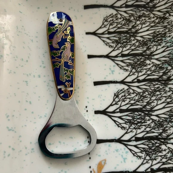Vintage Cloisonné Bottle Opener