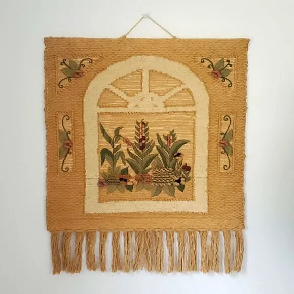 ICA 1990 Hand Woven Wall Tapestry
