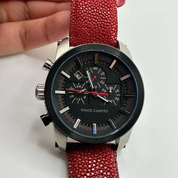 Vince Camuto Red Strap Watch #503