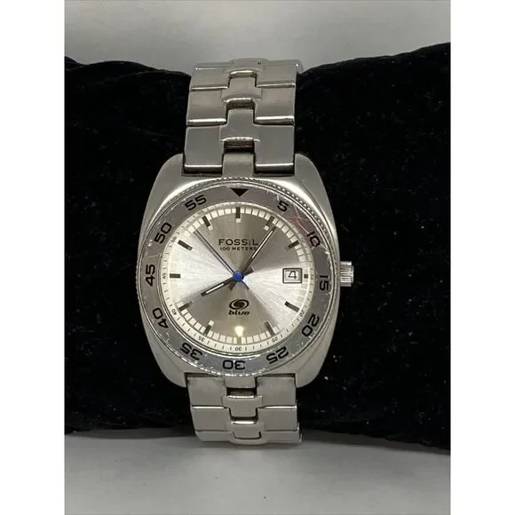 Fossil AM3692 Women's Stainless Steel Silver Analog Dial Quartz Watch HO432