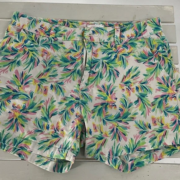 Floral Print Women’s Summer Shorts - White/Multi 8