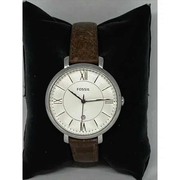 Fossil ES3869 Women's Brwon Buckle Leather Analog Dial Quartz Wrist Watch KL376
