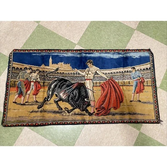 Vintage Matador Bull Fighting Tapestry  Wall Hanging Lost Boys Coat Style