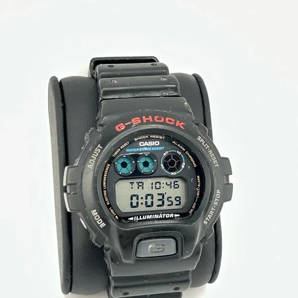 Casio G-Shock Black Digital DW-6900 ST steel Watch new battery installed#571