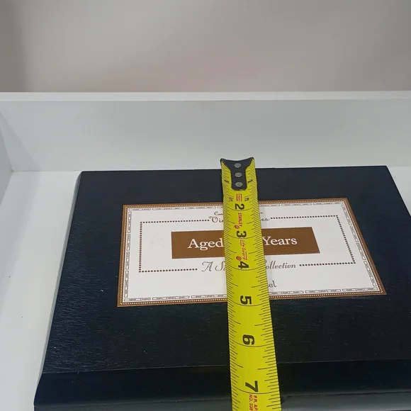 Red and Black Cigar Box with Gold Logo