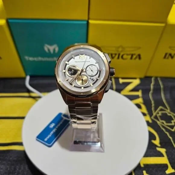 TechnoMarine Men’s Chronograph Two-Tone Gold & Silver Watch – New