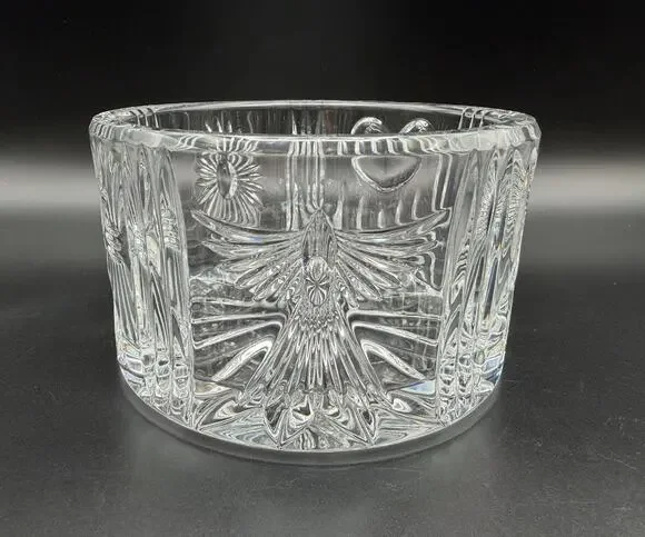 Waterford Crystal Millennium Collection Champagne Wine Bottle Coaster 5” VNTG