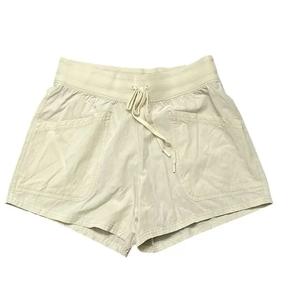 Calia Athletic Shorts Medium Ivory Drawstring 4” Inseam NWT